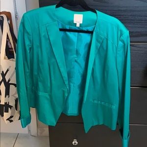 Emerald green blazer